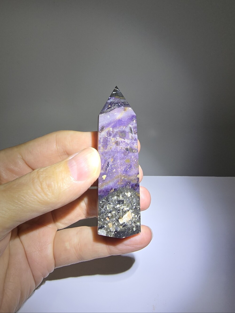 Purple Galaxy Quartz with Fluorite #C